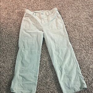 American Eagle Outfitters Light Khaki Flare Jeans